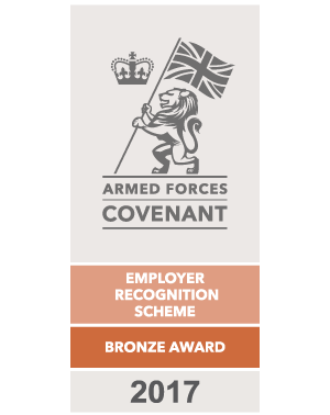 Armed Forces Covenant award BRONZE