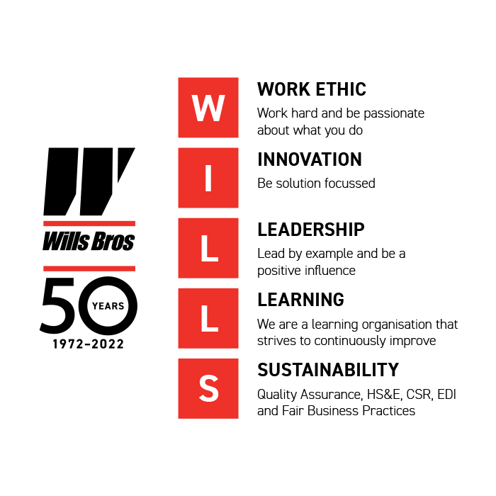 wills bros comany core values
